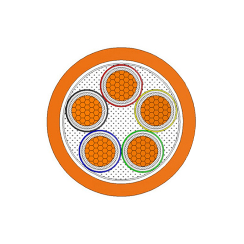 كابل مرن مقاوم للحريق للجهد المقدر 0.6/1 كيلو فولت