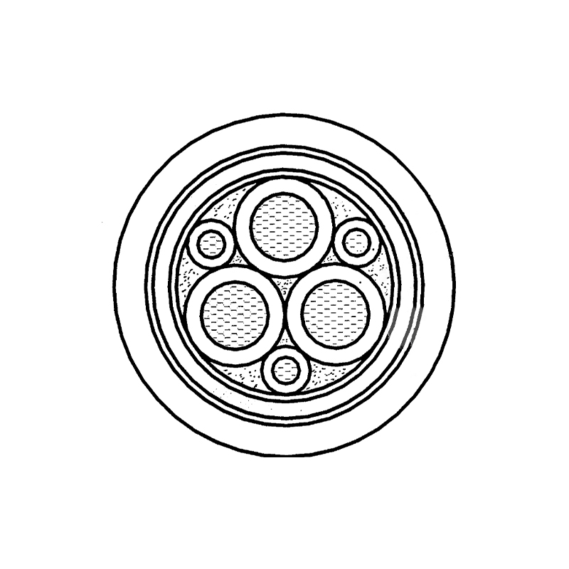 كابل إمداد الطاقة بجهد مقنن يصل إلى 6 كيلو فولت لمحول التردد