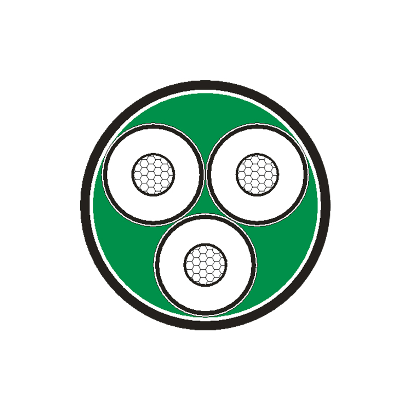 كابل طاقة معزول بـ XLPE للجهد المقدر 3.6/6 كيلو فولت -26/35 كيلو فولت