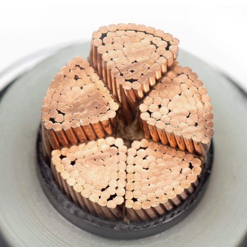 كابل عزل XLPE مع غلاف من الألومنيوم المموج لجهد مقنن 290/500 كيلو فولت